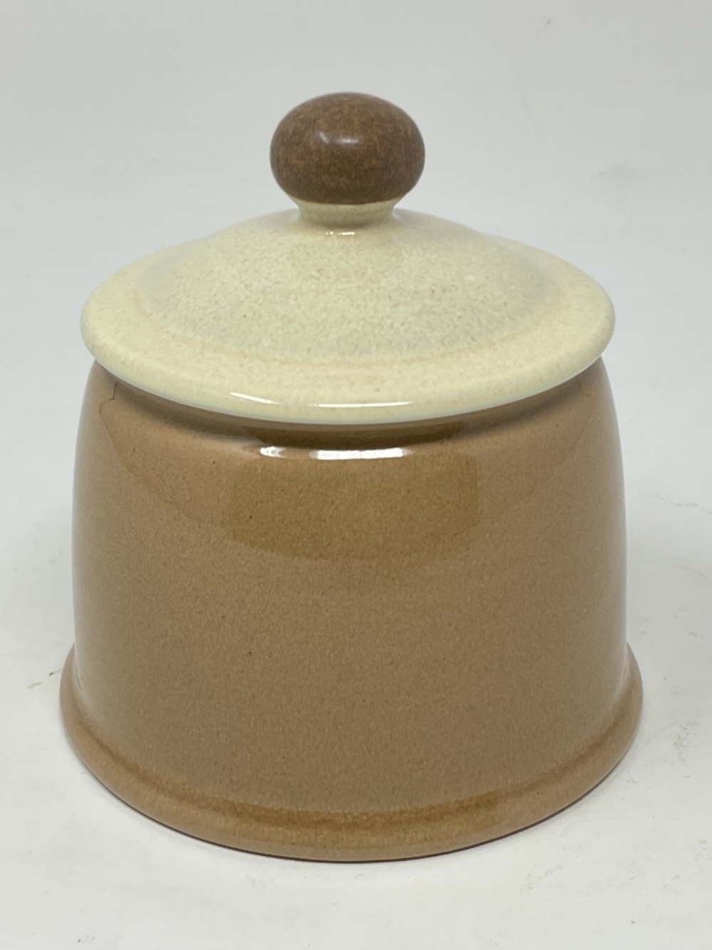 Denby Energy Cinnamon Stoneware Lidded Sugar Bowl